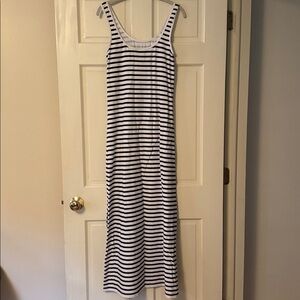Tommy Bahama Black and White Striped Dress